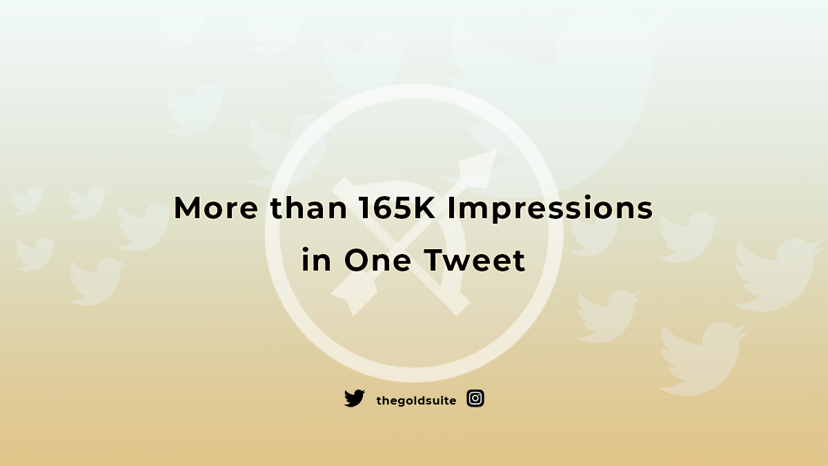 More than 165K impression in one Tweet using Tweet Hunter