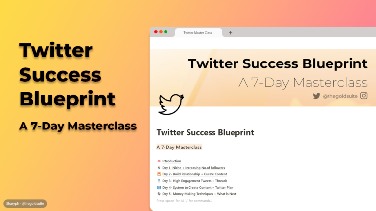 Twitter Success Blueprint A 7-Day Masterclass